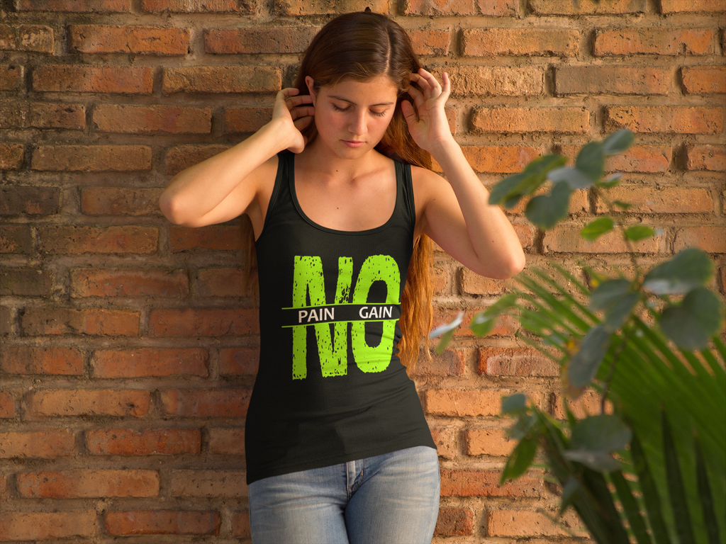 No Pain No Gain Fluorescent Women's Tank Top