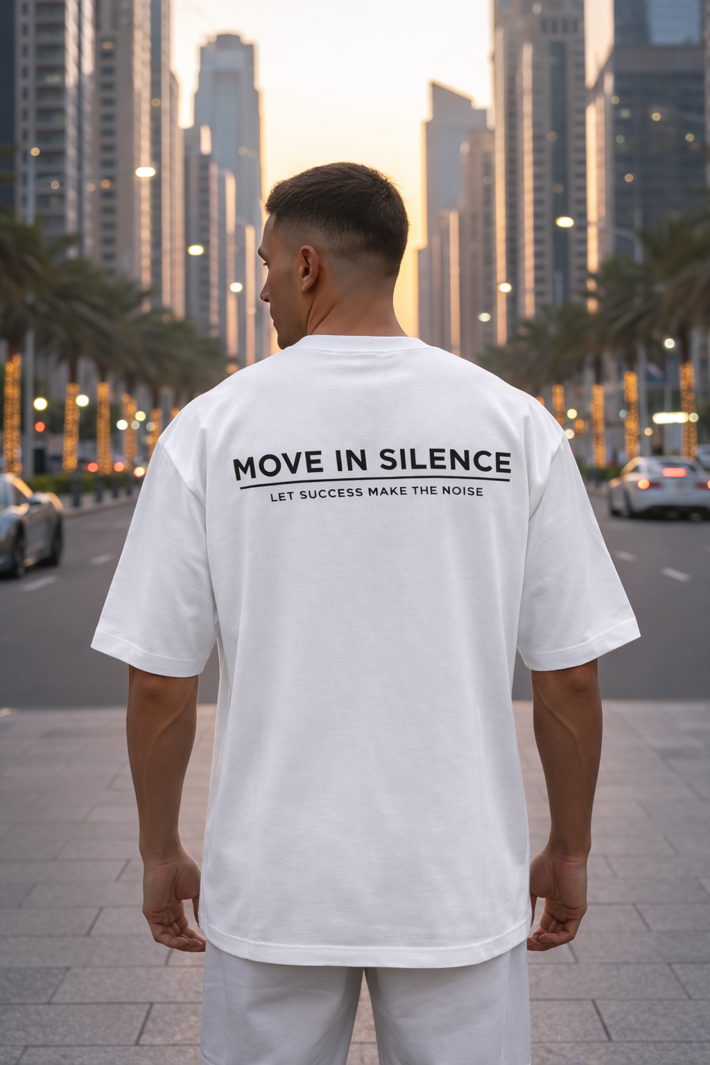 Move In Silence Light Unisex Oversized Tee