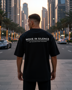 Move In Silence Dark Unisex Oversized Tee