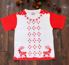 Royal Reindeer Unisex AOP Oversized Tee