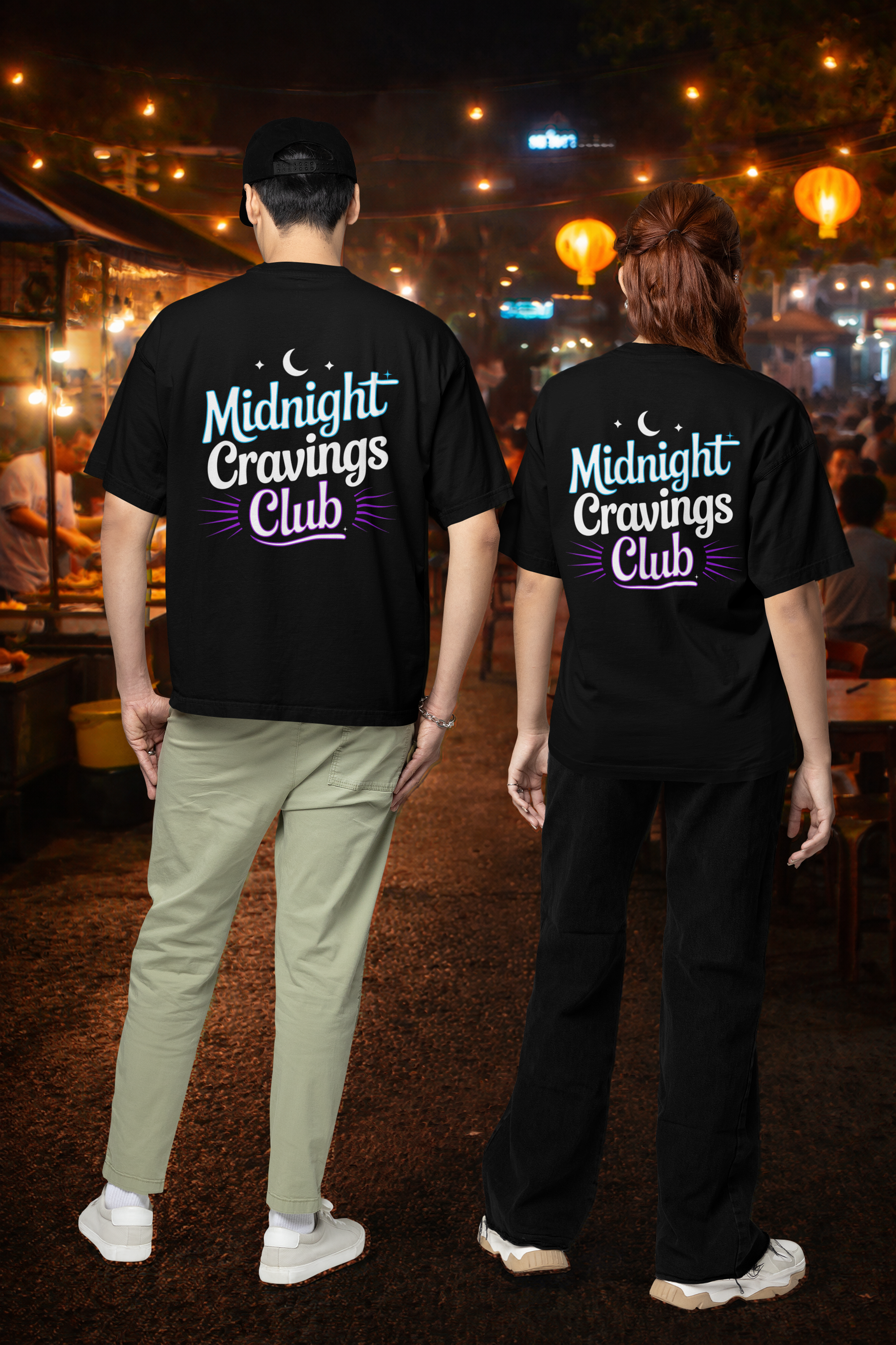 Midnight Cravings Club Unisex Oversized Tee