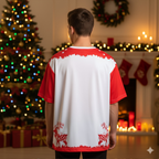 Royal Reindeer Unisex AOP Oversized Tee