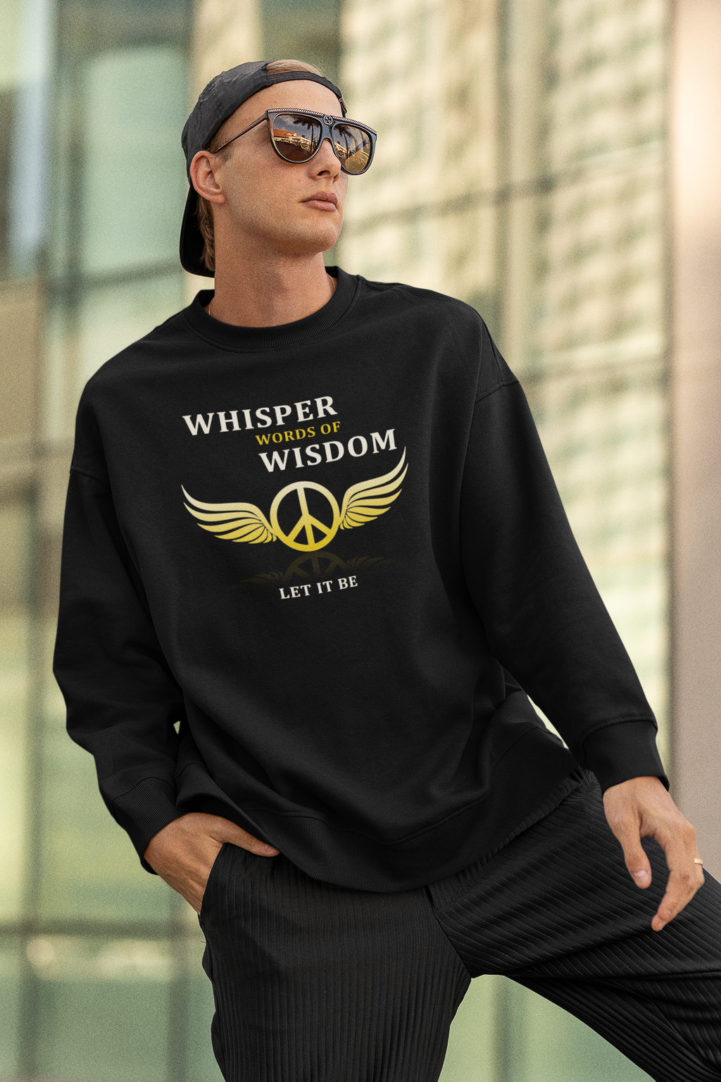 Whisper Words Of Wisdom Unisex Oversized Sweatshirt