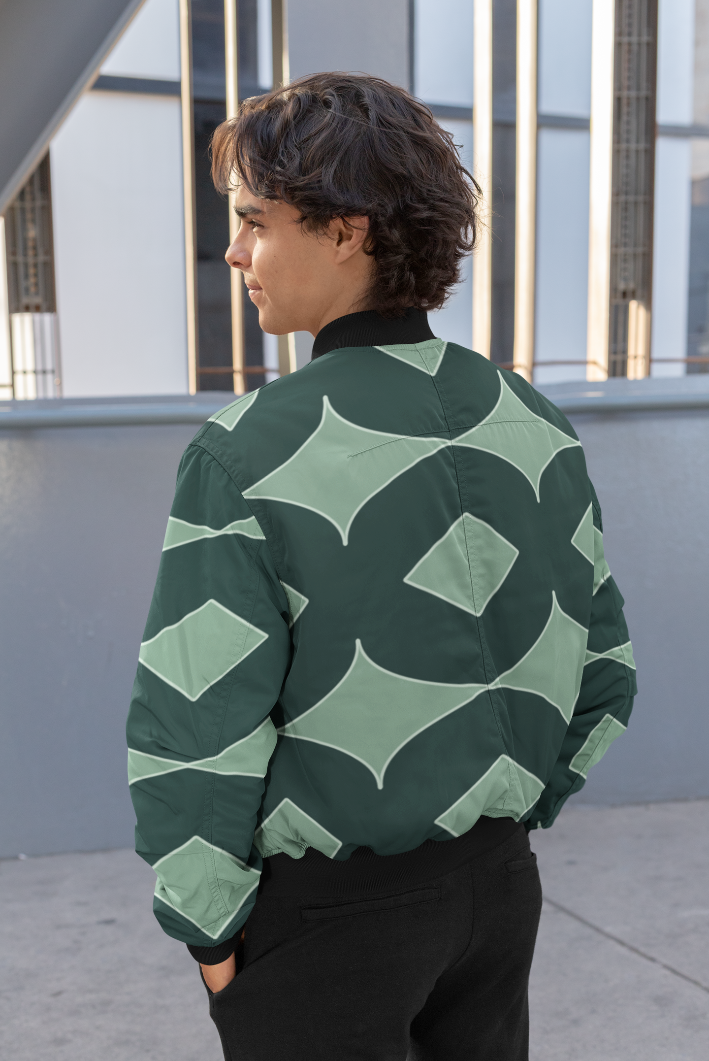 Unisex AOP Bomber Jacket Pattern DS02