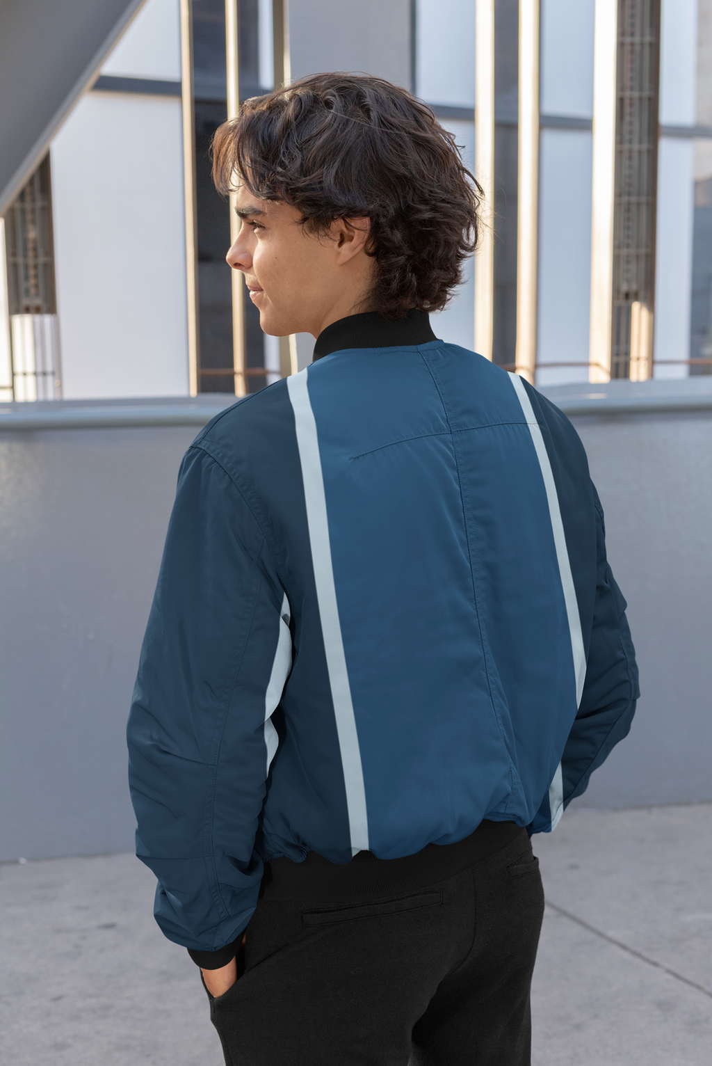 Unisex AOP Bomber Jacket Pattern DS04