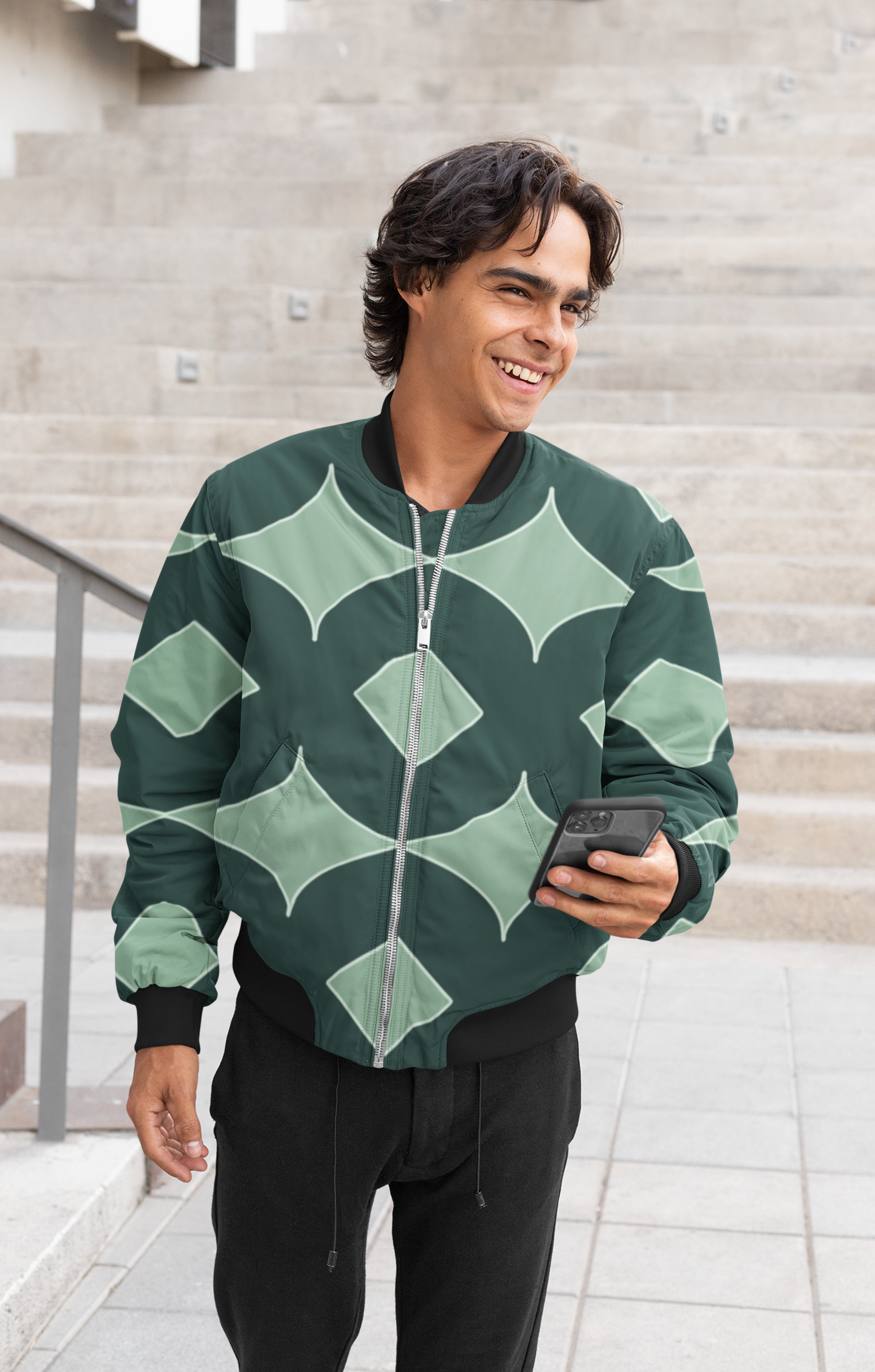 Unisex AOP Bomber Jacket Pattern DS02