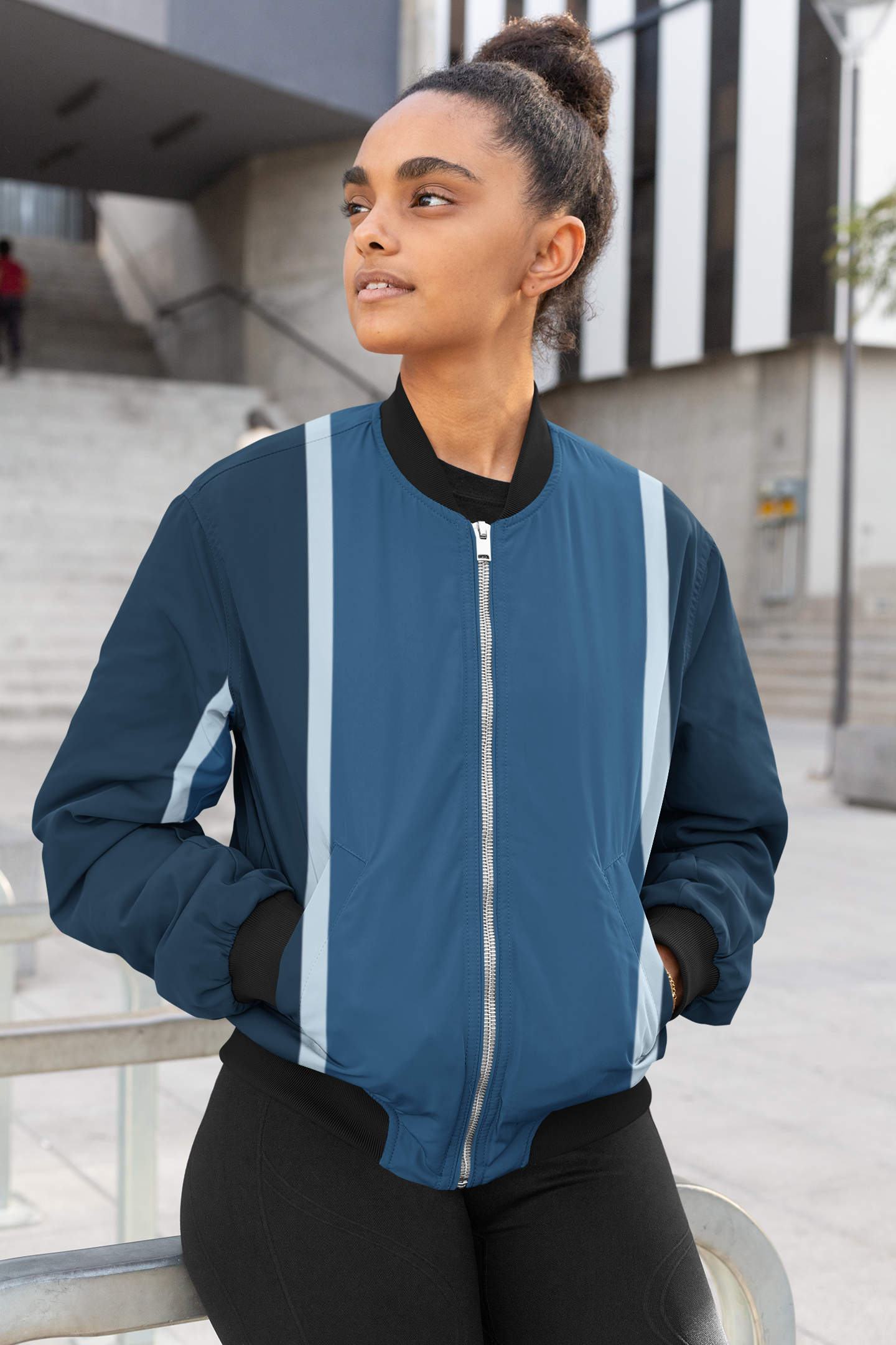 Unisex AOP Bomber Jacket Pattern DS04