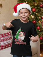Santa Cheer Boy's Crew Neck T-Shirt