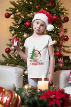 Santa Cheer Girl's Crew Neck T-Shirt