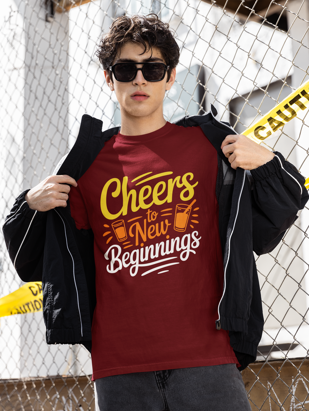 Cheers To New Beginnings Unisex T-Shirt