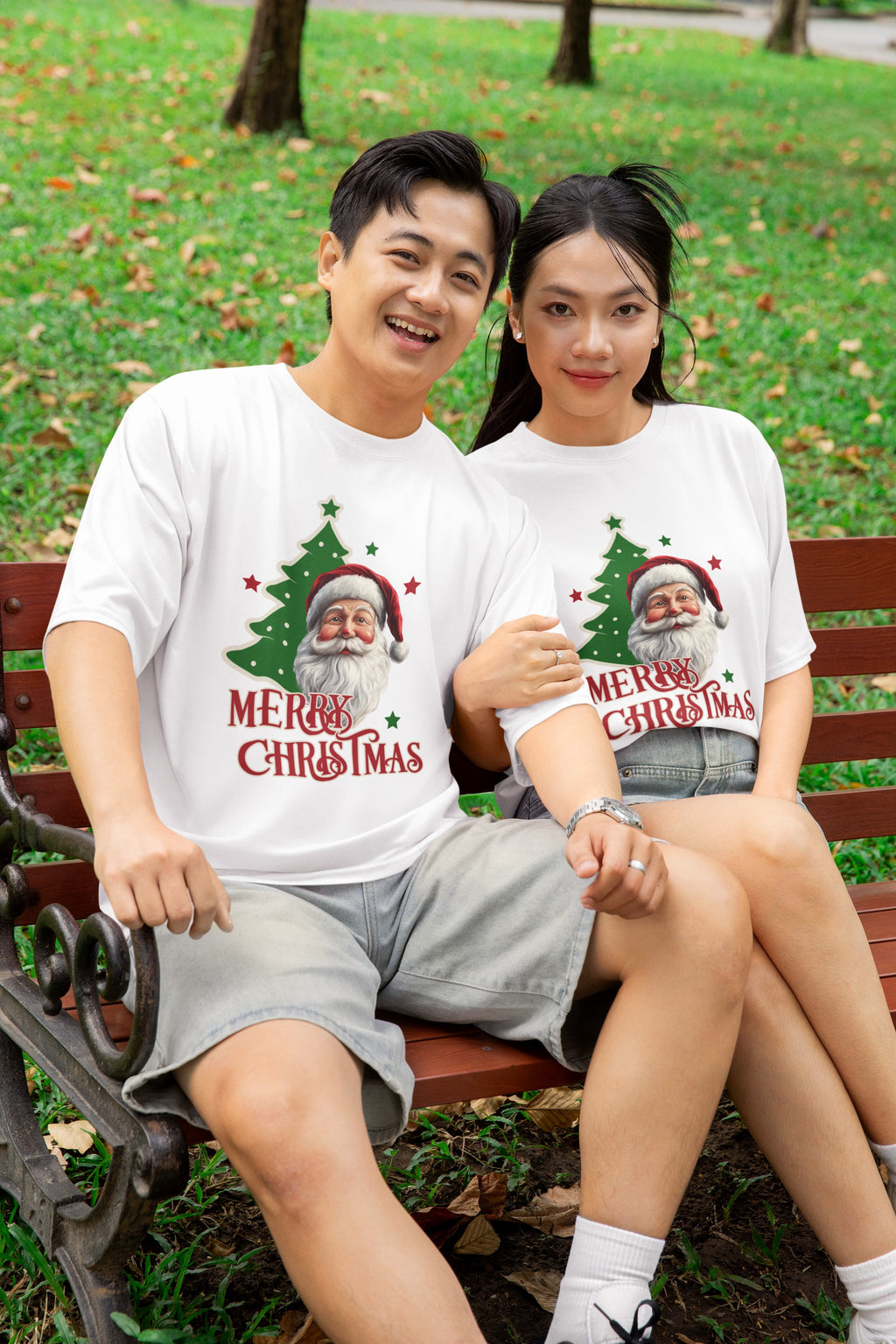 Santa Cheer Unisex Terry Oversized Tee