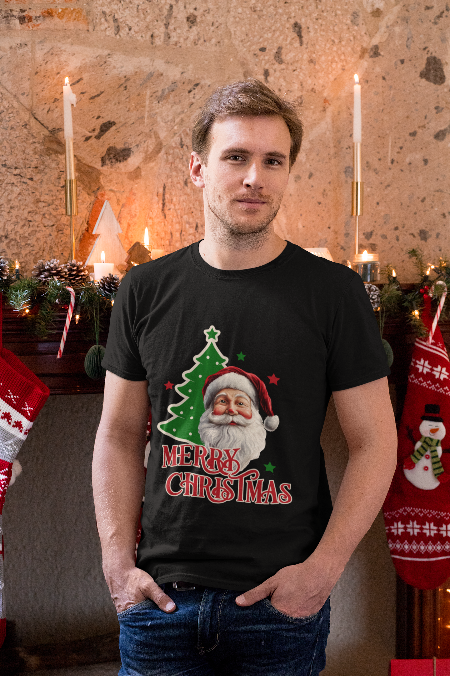 Santa Cheer Unisex Classic Crew T-Shirt