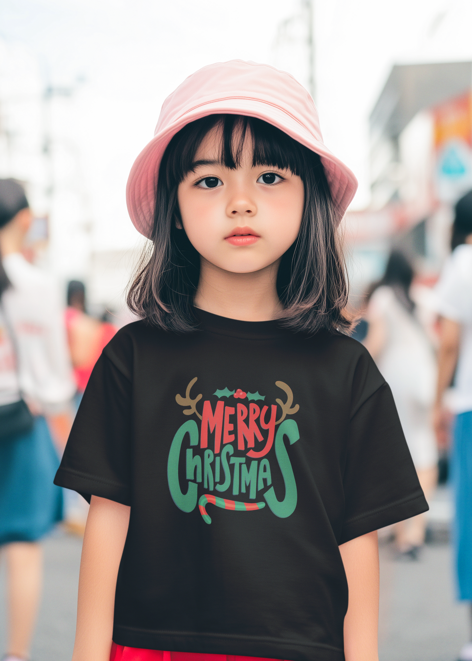 Merry Kiddo Girl's Crew Neck T-Shirt