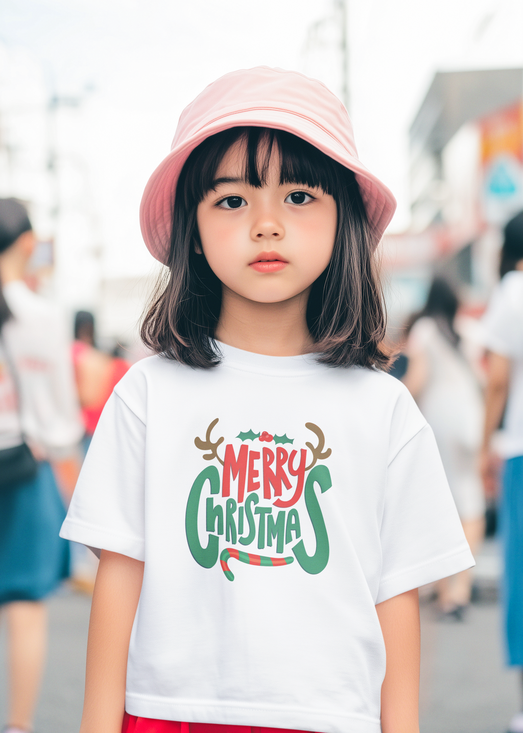 Merry Kiddo Girl's Crew Neck T-Shirt