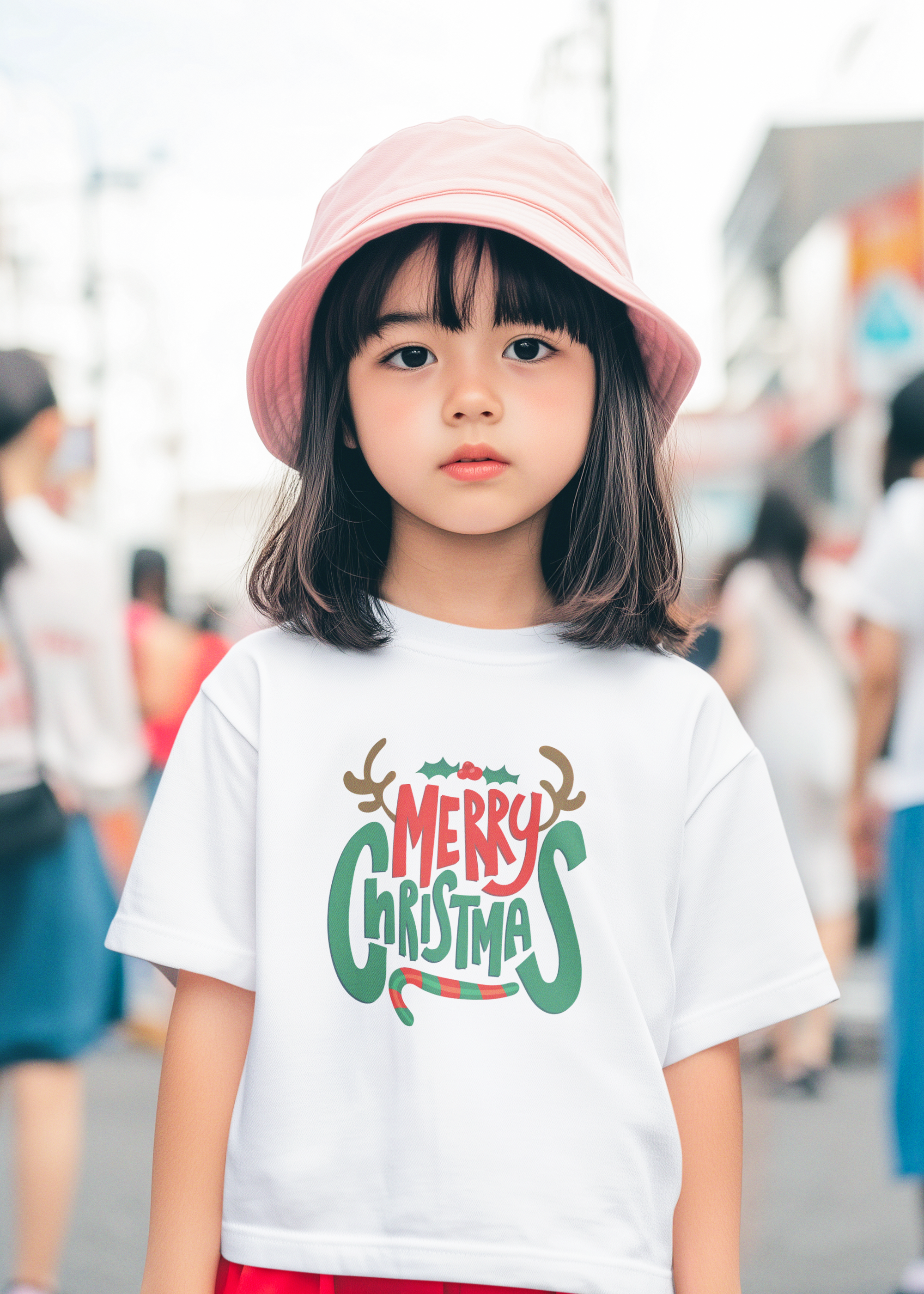 Merry Kiddo Girl's Crew Neck T-Shirt